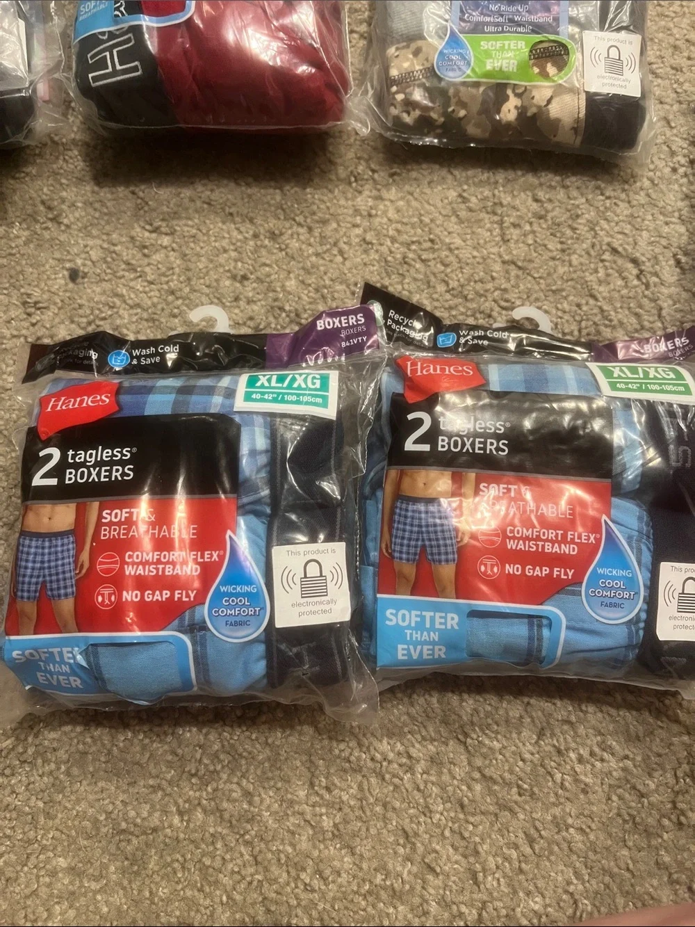Hanes items total